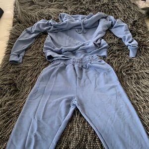 Two-piece set, Missguided matching blue sweats